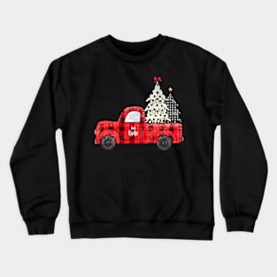 mixed pattern christmas trees Crewneck Sweatshirt